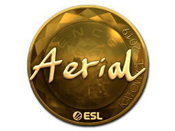 Naklejka | Aerial (złota) | Katowice 2019