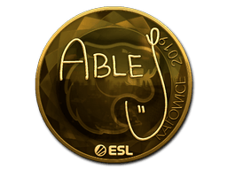 Naklejka | ableJ (złota) | Katowice 2019