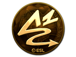 Naklejka | ANGE1 (złota) | Katowice 2019