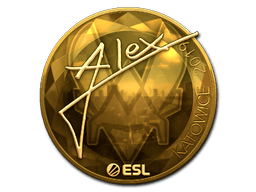 Naklejka | ALEX (złota) | Katowice 2019