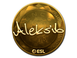 Naklejka | Aleksib (złota) | Katowice 2019
