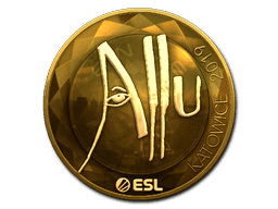 Naklejka | allu (złota) | Katowice 2019
