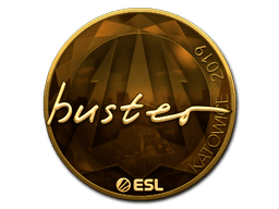 Naklejka | buster (złota) | Katowice 2019