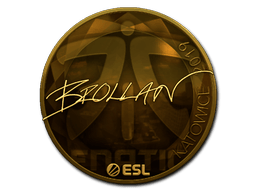 Naklejka | Brollan (złota) | Katowice 2019