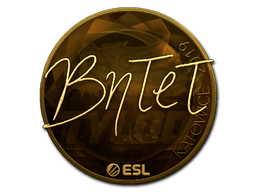 Naklejka | BnTeT (złota) | Katowice 2019