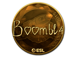 Naklejka | Boombl4 (złota) | Katowice 2019