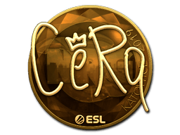 Naklejka | CeRq (złota) | Katowice 2019