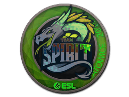 Naklejka | Team Spirit (holograficzna) | Katowice 2019
