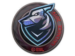 Naklejka | Grayhound Gaming (holograficzna) | Katowice 2019