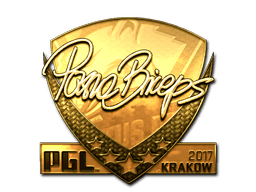 Naklejka | pashaBiceps (złota) | Kraków 2017