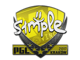 Naklejka | s1mple | Kraków 2017