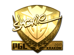 Naklejka | shox (złota) | Kraków 2017