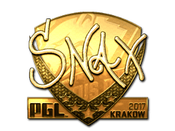Naklejka | Snax (złota) | Kraków 2017