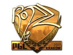 Naklejka | ropz (złota) | Kraków 2017