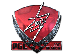 Naklejka | Zeus (foliowana) | Kraków 2017