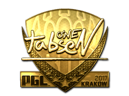 Naklejka | tabseN (złota) | Kraków 2017