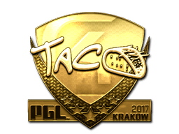 Naklejka | TACO (złota) | Kraków 2017