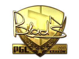 Naklejka | B1ad3 (złota) | Kraków 2017