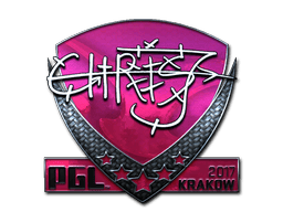 Naklejka | chrisJ (foliowana) | Kraków 2017