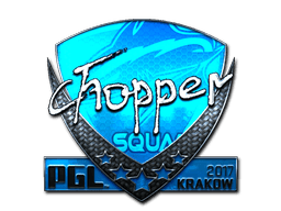 Naklejka | chopper (foliowana) | Kraków 2017