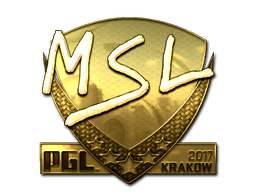 Naklejka | MSL (złota) | Kraków 2017
