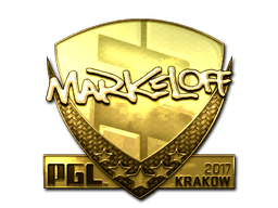 Naklejka | markeloff (złota) | Kraków 2017