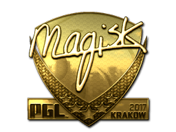 Naklejka | Magisk (złota) | Kraków 2017