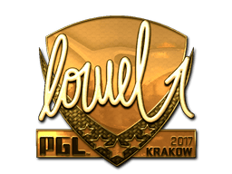 Naklejka | loWel (złota) | Kraków 2017