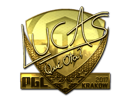 Naklejka | LUCAS1 (złota) | Kraków 2017