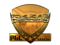 Naklejka | oskar (złota) | Kraków 2017