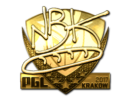 Naklejka | NBK- (złota) | Kraków 2017