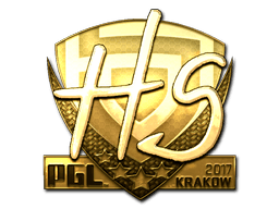 Naklejka | HS (złota) | Kraków 2017