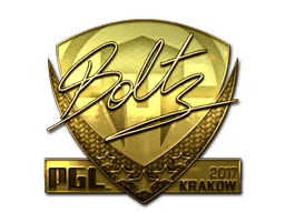 Naklejka | boltz (złota) | Kraków 2017