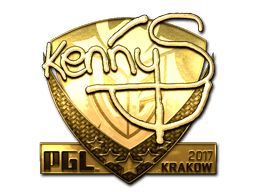Naklejka | kennyS (złota) | Kraków 2017