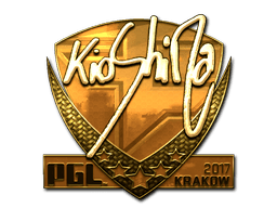 Naklejka | kioShiMa (złota) | Kraków 2017