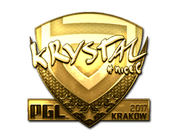 Naklejka | kRYSTAL (złota) | Kraków 2017