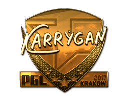 Naklejka | karrigan (złota) | Kraków 2017