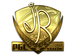 Naklejka | jR (złota) | Kraków 2017