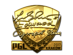 Naklejka | Edward (złota) | Kraków 2017