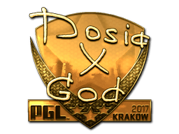 Naklejka | Dosia (złota) | Kraków 2017