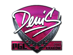 Naklejka | denis (foliowana) | Kraków 2017