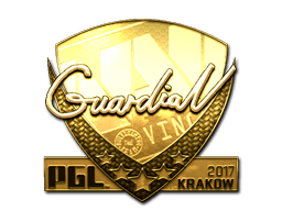 Naklejka | GuardiaN (złota) | Kraków 2017