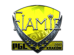 Naklejka | flamie (foliowana) | Kraków 2017