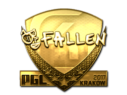 Naklejka | FalleN (złota) | Kraków 2017