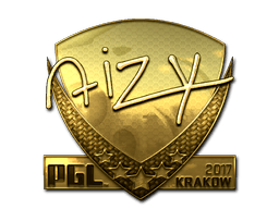 Naklejka | aizy (złota) | Kraków 2017