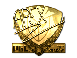Naklejka | apEX (złota) | Kraków 2017