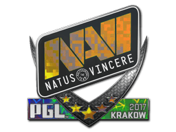 Naklejka | Natus Vincere (holograficzna) | Kraków 2017