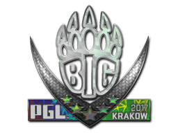 Naklejka | BIG (holograficzna) | Kraków 2017