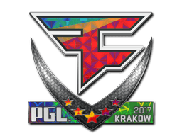 Naklejka | FaZe Clan (holograficzna) | Kraków 2017
