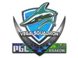 Naklejka | Vega Squadron (holograficzna) | Kraków 2017